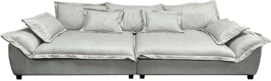 Darby Τριθέσιος Καναπές Γκρι 322x110x94εκ.