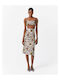 Pencil High-waisted Skirt Brown