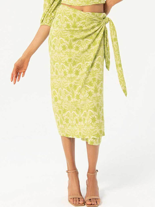 Surkana Midi Skirt in Green color