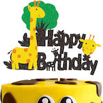 Happy Birthday Giraffe Декорация за Торта 1бр