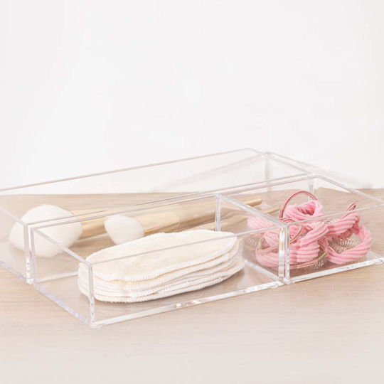 5Five Cosmetic Organizer Cases Transparent 3pcs