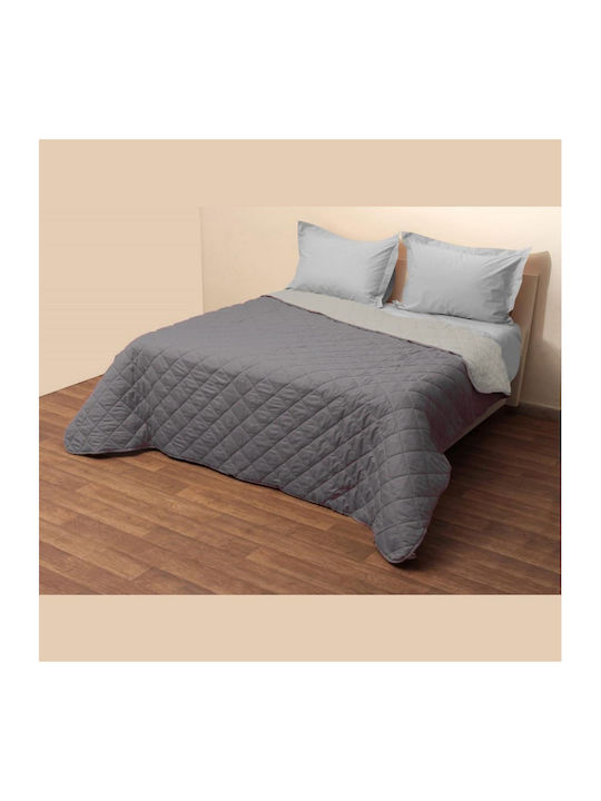 Coverlet Single Grey/Dark Grey 160x220cm