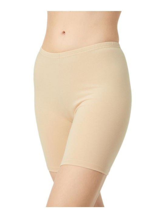 Minerva Miss Minerva Cotton Women's Boxer Beige