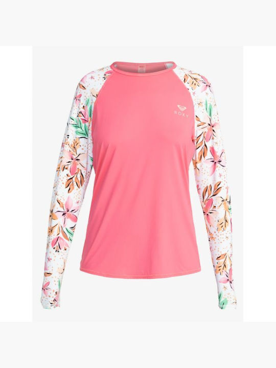 Roxy Langärmelig Sonnenschutzshirt Rosa