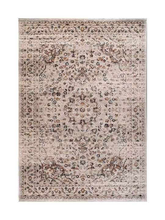 Estia Rectangular Rug Light Brown White