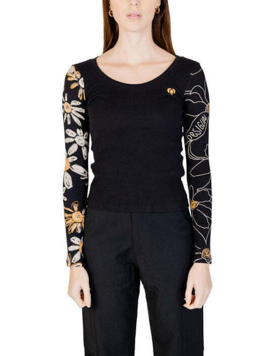 Desigual Women's Long Sleeve Sweater Cotton Black