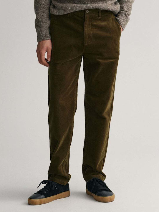 Gant Men's Trousers Chino in Regular Fit Green