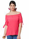 Anna Raxevsky Women's Blouse Off-Shoulder Fuchsia