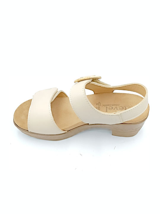 Anatomische Damenplattformen Beige