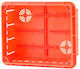 Elektro Plast Flush Electrical Box for Drywall IP40 in Orange Color