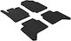 Carro 236427 Car Mats High Quality Ford Ranger Double Cabin 2013 Black 4 Pieces