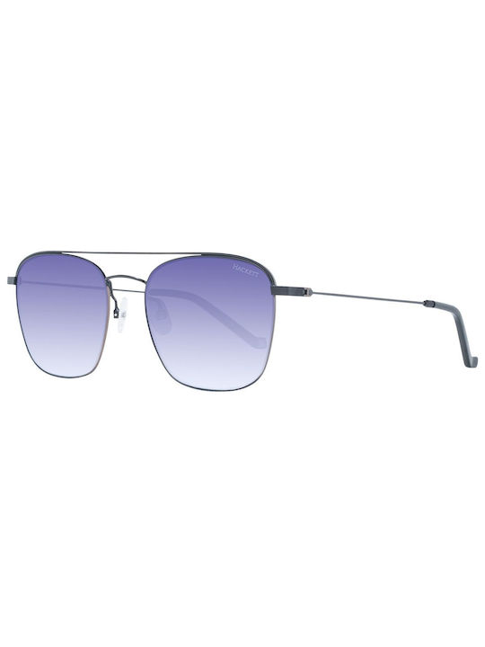 Hackett Sunglasses with Gray Metal Frame and Blue Gradient Lens HSB905-065
