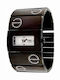 Elite Women's Watch with Brown Wooden Bracelet