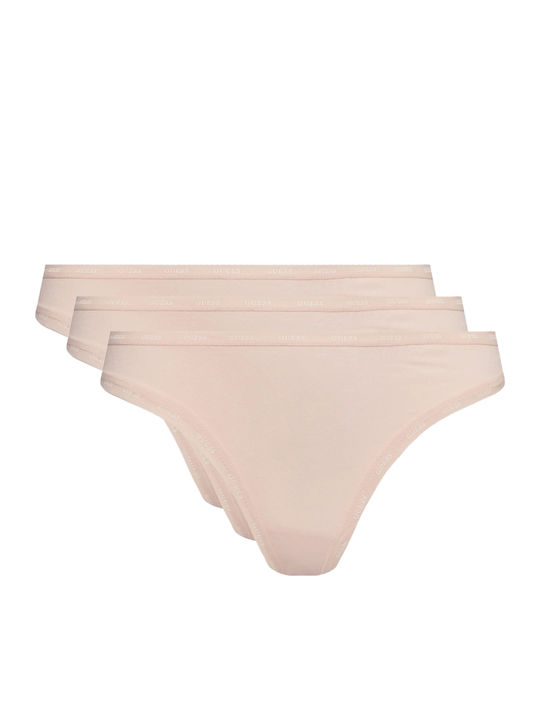 Guess Γυναικεία Brazil 3Pack Ροζ
