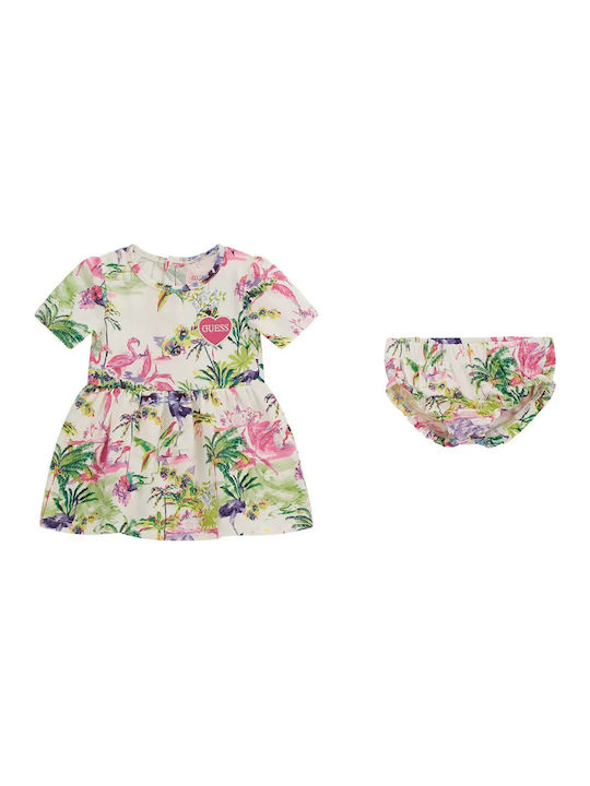 Guess Kids Dress Floral Short Sleeve Floral