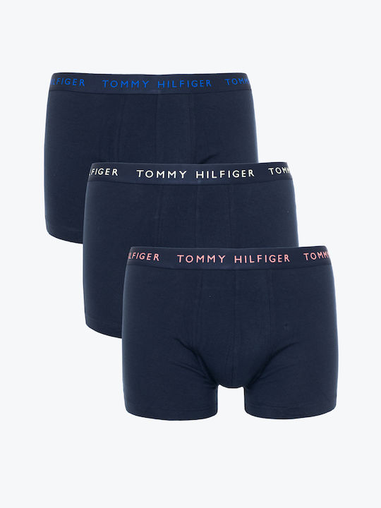 Tommy Hilfiger Boxeri pentru bărbați Albastru 3Pachet