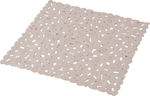 Spitishop Shower Mat with Suction Cups Brown