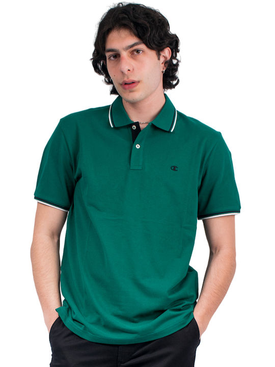 Champion Ανδρική Μπλούζα Polo Πράσινη
