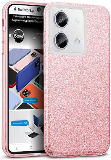 Orso Hybrid Strass Back Cover Σιλικόνης Ροζ (Redmi Note 13 Pro 4G / Poco M6 Pro 4G)