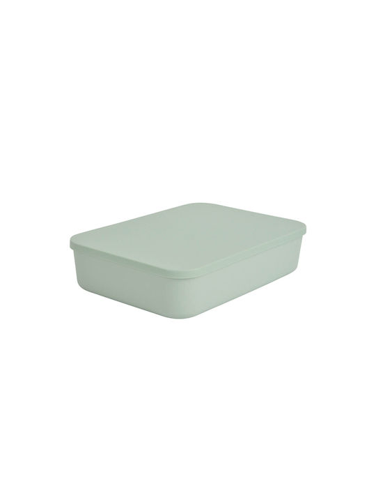 Spitishop Plastic Cutie de Depozitare cu Capac Verde 35x25x8cm 1buc