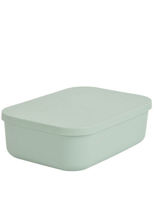 Plastic Storage Box with Lid Green 25x17.5x7.6cm 1pcs