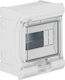 Hager Vector Electrical Fuse Box Wall Mounted Waterproof 1 Row 6 Elements P165xH190xD113mm