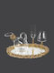 La Vista Wedding Tray with Mirror Gold 1pcs