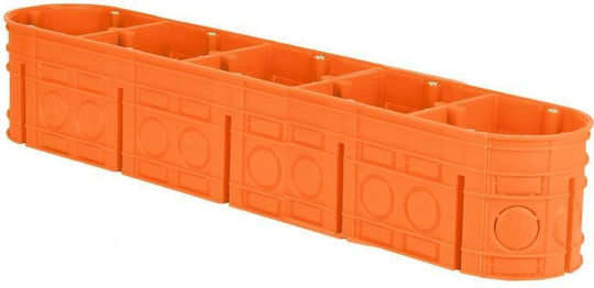 Simet Flush Electrical Box IP20 in Orange Color