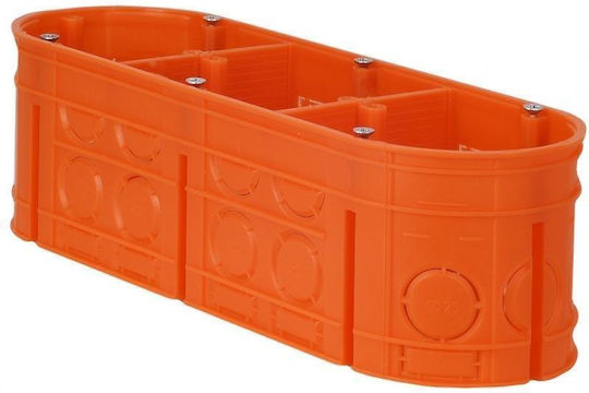 Simet Flush Electrical Box IP20 in Orange Color