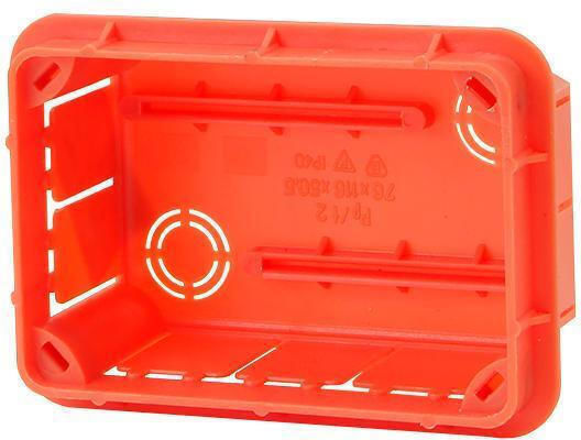 Elektro Plast Flush Electrical Box for Drywall IP40 in Orange Color