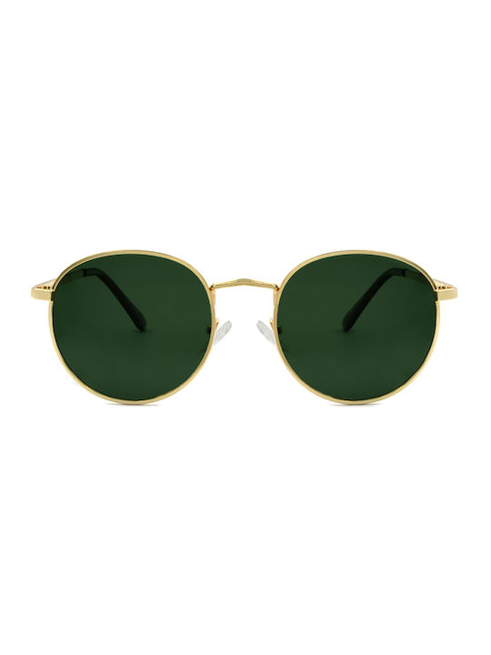 Awear Sonnenbrillen mit Gold Rahmen und Grün Polarisiert Linse VienoGold