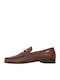 Leder Herren Mokassins in Tabac Braun Farbe
