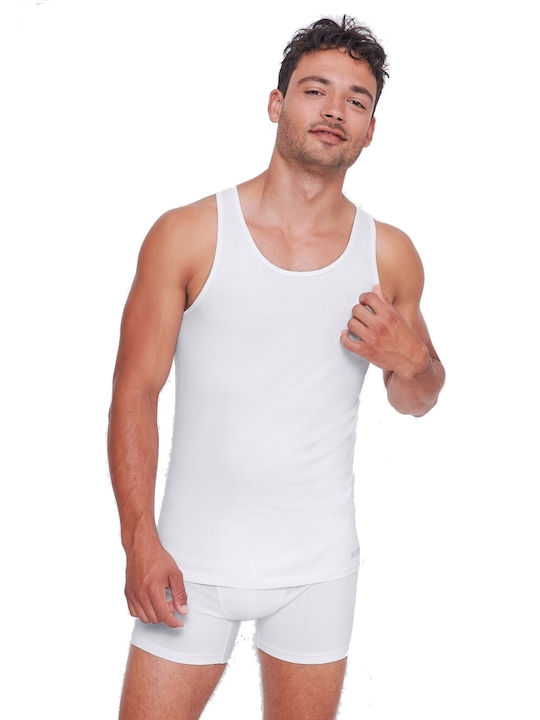 Sloggi Men's Undershirts in White Color 2Pack