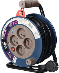 Orno Extension Cord Reel with Cable 15m