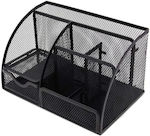 Metalic Organizator de birou în culoarea Negru 14x22x12.5cm.