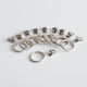 La Redoute Interieurs Metallic Bathroom Curtain Rings Gray 12pcs