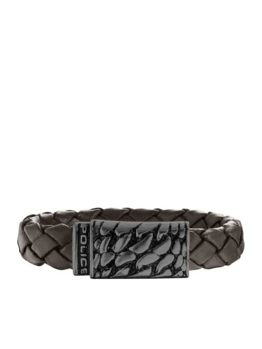 Herrenarmbänder Polizei S14ahw04b Leder 19 Cm
