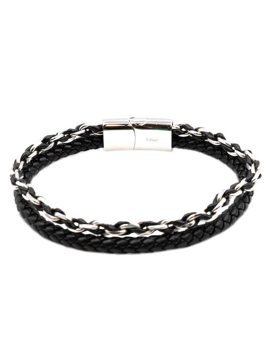 Bracelet Handmade Leather Steel Bracelet Hbs6983t725