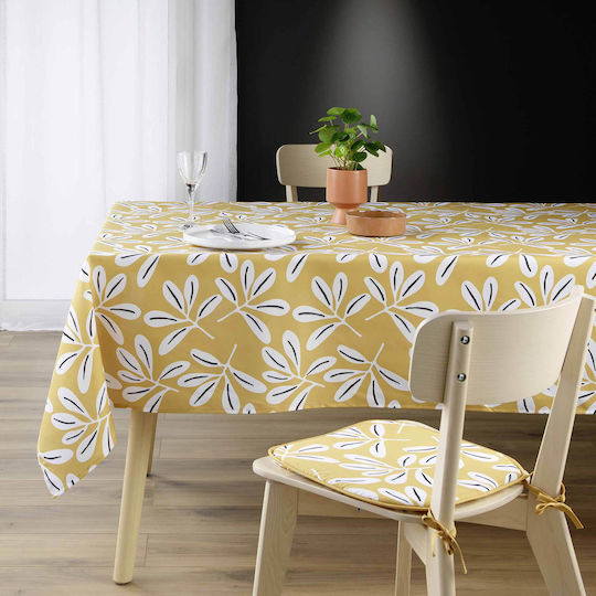 Douceur d'Intérieur Покривка за маса Устойчив на петна L-c Sandy Sandy Yellow 140x240бр