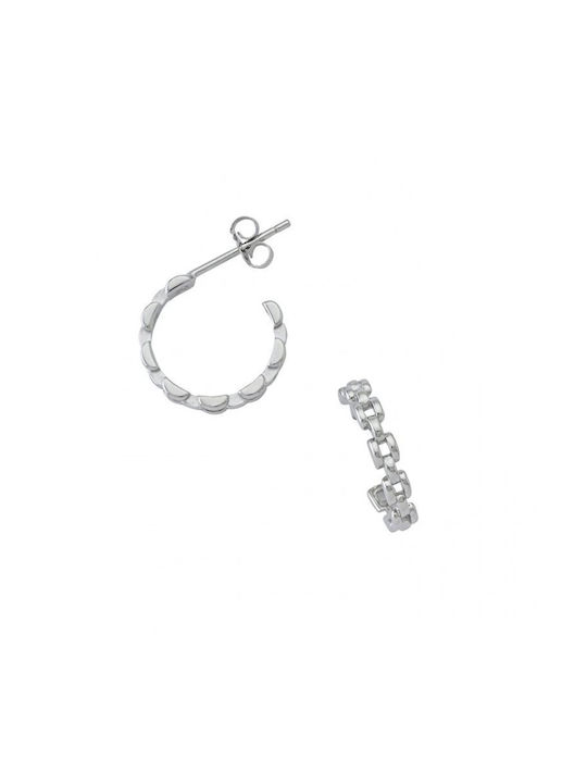 Paraxenies Earrings Hoops made of Silver Gold Plated