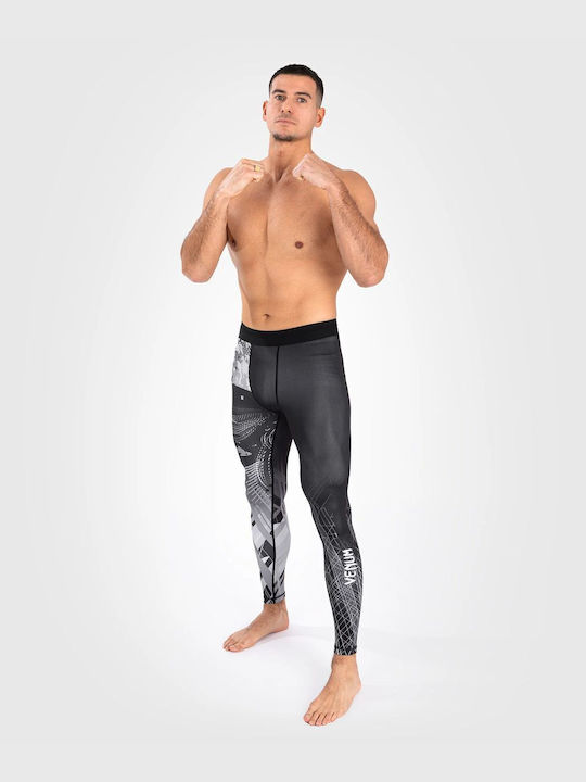 Venum Spats Long Men Martial Arts Leggings Black