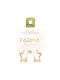 Farma Bijoux Gold Plated Star Earrings 20mm