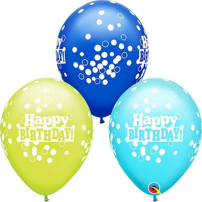 Set of 25 Balloons Latex Blue Birthday-Celebration