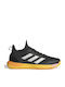 adidas Adizero Ubersonic 4.1 Men's Tennis Shoes for Hard Courts Aurora Black / Zero Metalic / Spark