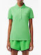 Lacoste Γυναικεία Polo Μπλούζα Πράσινη