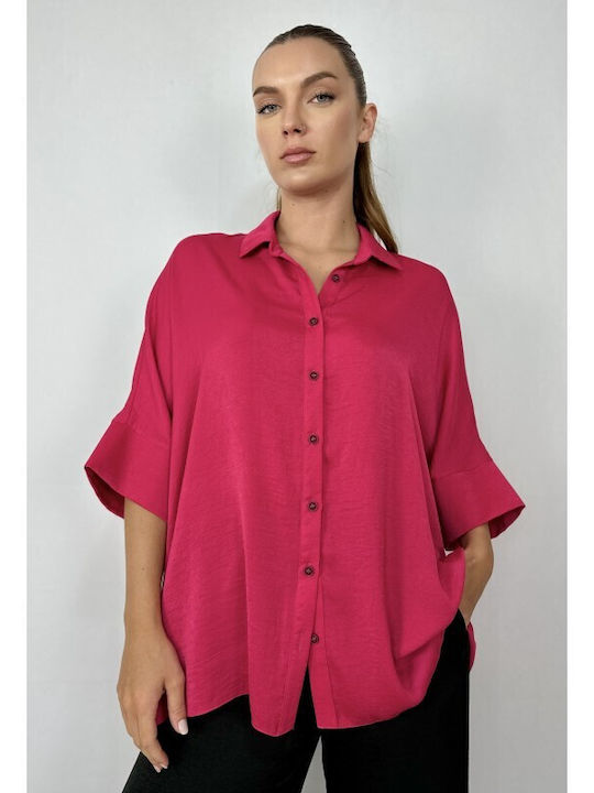 Moutaki Women's Long Sleeve Shirt Fuchsia