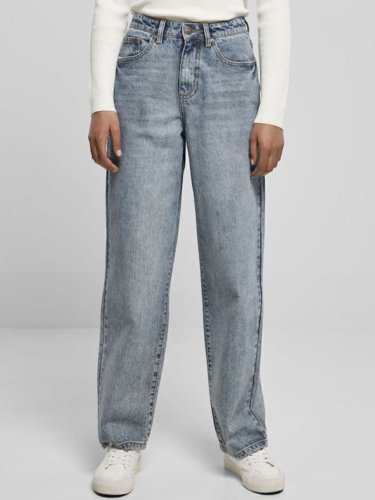 Hoch tailliert Damenjeans Light Blue