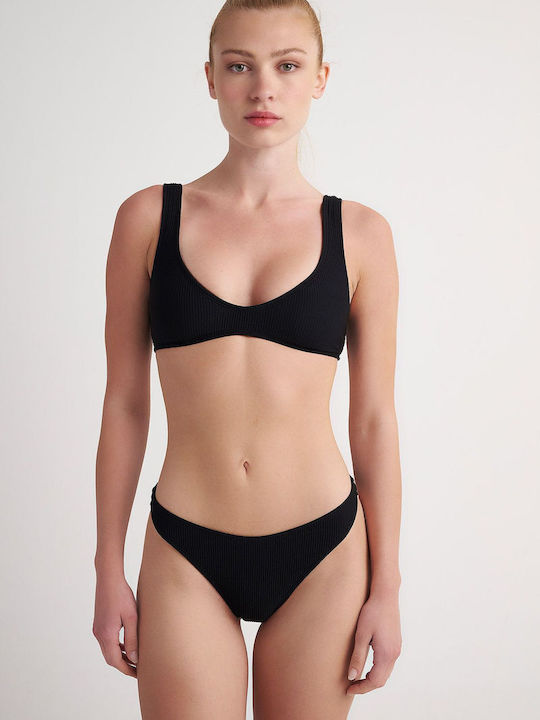 SugarFree Padded Triangle Bikini Top Black