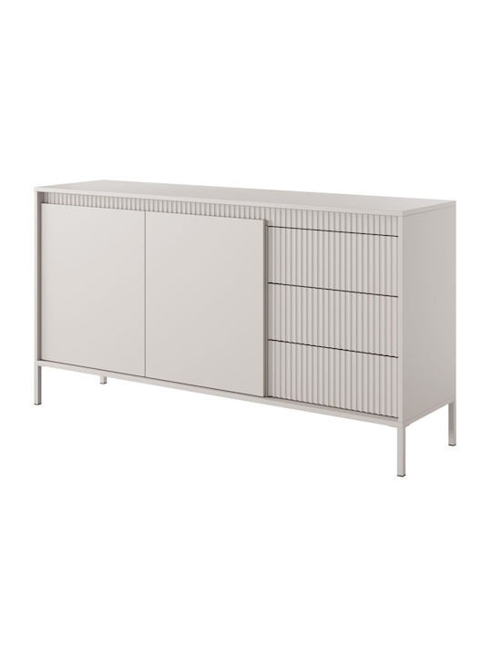 Sideboard Silvio 2d3s made of Wood & Metal with Drawers Mpez