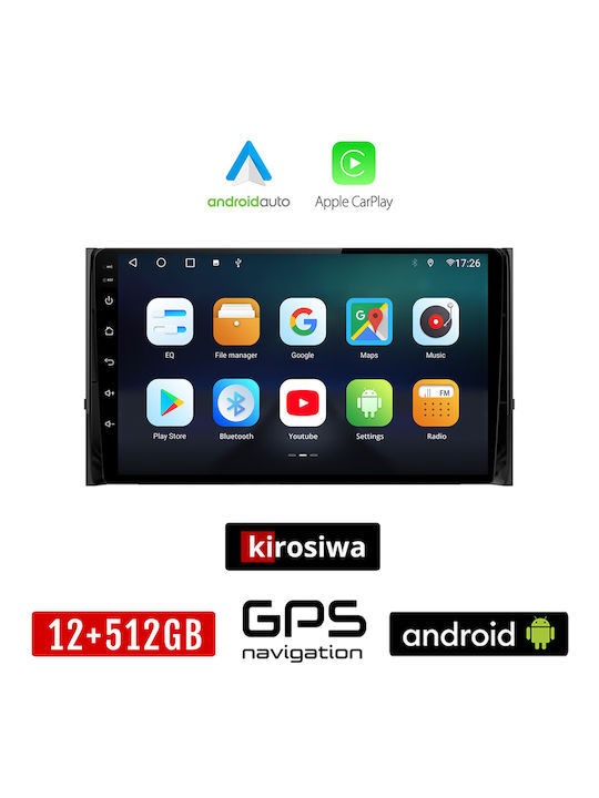 Kirosiwa Car Audio System for Skoda Kodiaq 2016+ (Bluetooth/USB/AUX/WiFi/GPS/Apple-Carplay/Android-Auto) with Touch Screen 10"